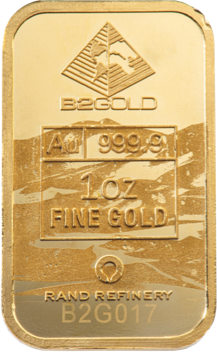 The Rhino Gold Bar: Front